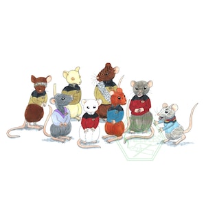 Star Trek: The Next Generation Mice Print - A4