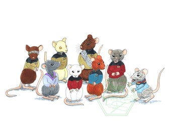Star Trek: The Next Generation Mice Print - A4