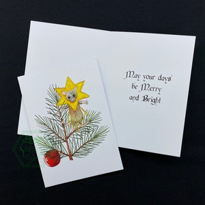 Frohe und helle Weihnachtskarte