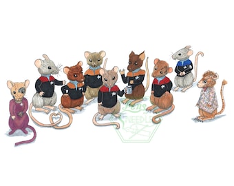 Star Trek: Voyager Mice Print - A4