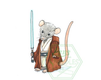 Jedi Mouse Print - A5