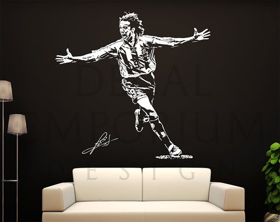 Roma Soccer Football Wall Decal Sticker Kids Boy Girl Room Francesco Totti A.S