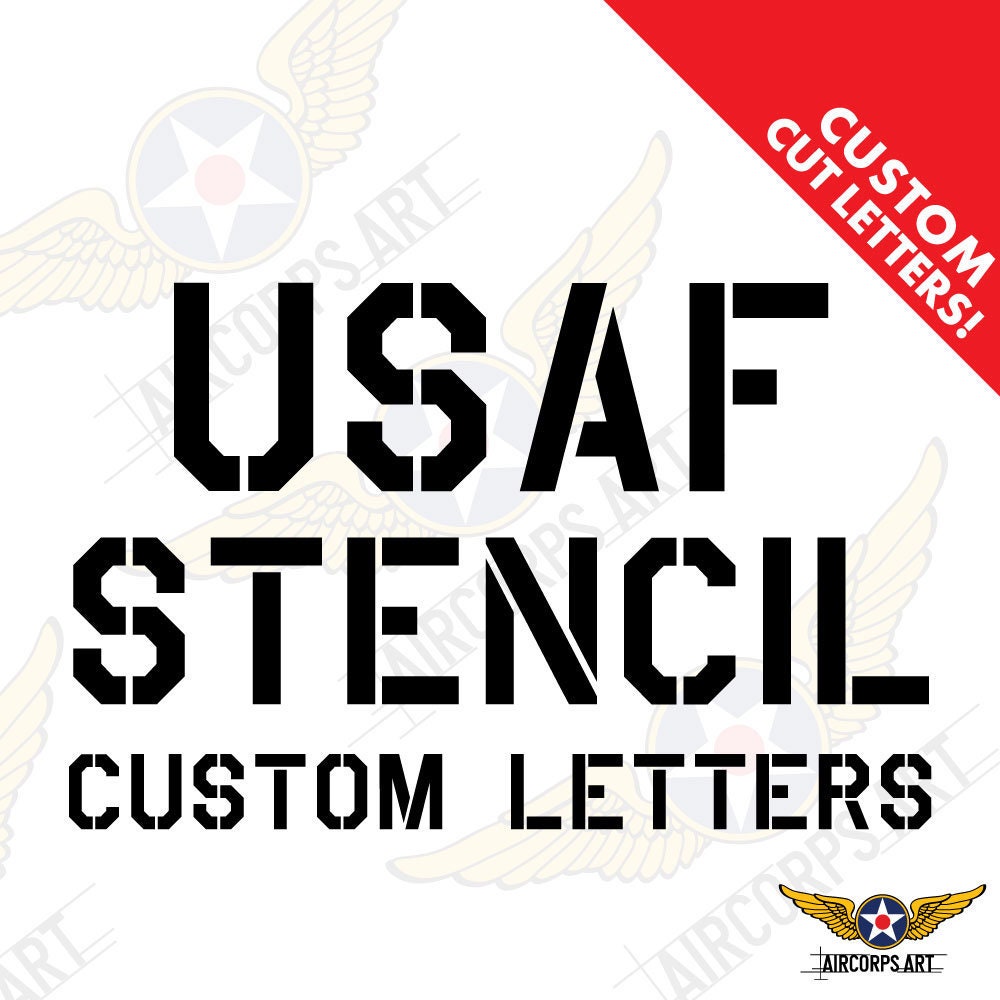 Authentic Custom Cut Oil Board WWII Military Stencil