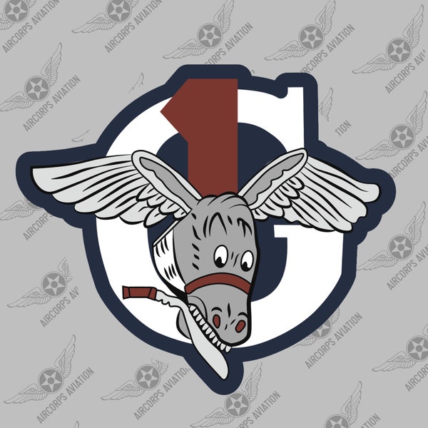 1st Air Commandos Squadron Sticker - USAF Historic WWII Air Force Military Insignia Emblem Logo Vinyl Window Sticker Decal