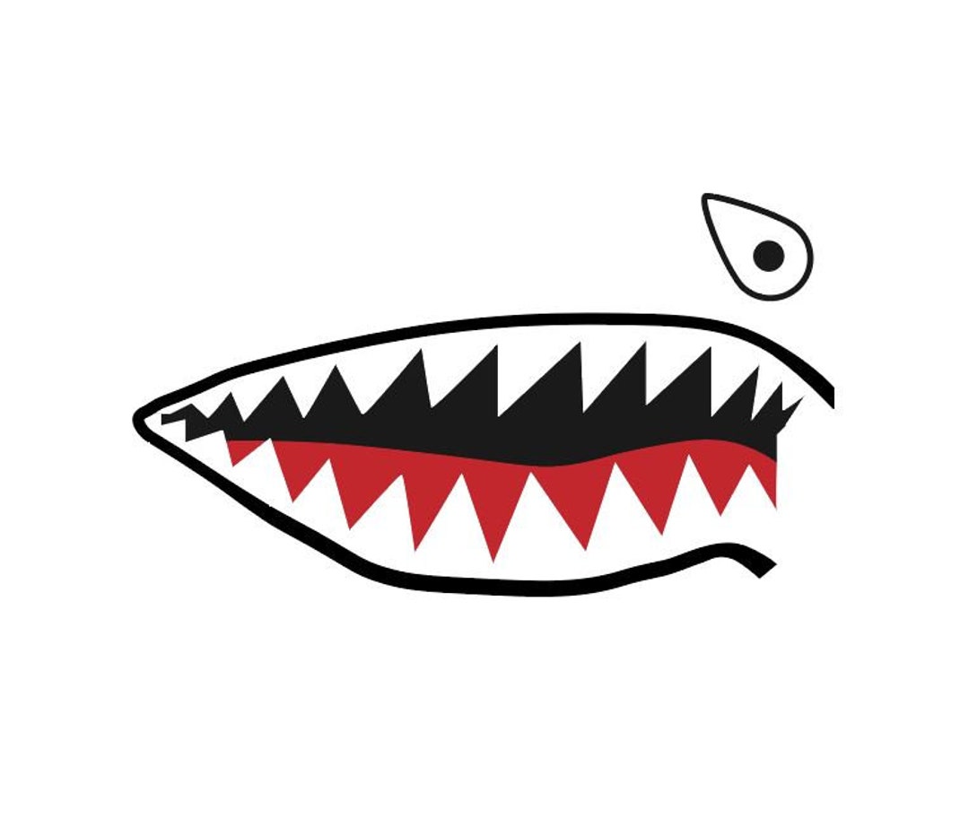 フライングタイガース シャークマウス デカール - P-40 ウォーホーク