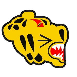 Squadron Sticker - Aleutian Tiger Nose Art Vinyl Decal Sticker P-40 Warhawk