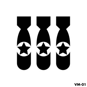 Lead Crew Bomb Mission - WWII Victory Mission Decal Sticker Marking (Set of 3)