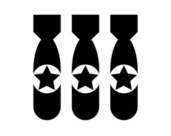 Lead Crew Bomb Mission - WWII Victory Mission Decal Sticker Marking (Set of 3)