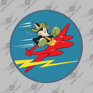 Squadron Sticker - 428th Fighter Squadron USAF Historic WWII Air Force Military Insignia Emblem Logo Vinyl Window Sticker Decal