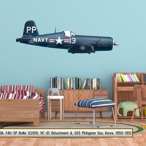 B-17「メンフィス・ベル」飛行機プロフィールウォールアート
