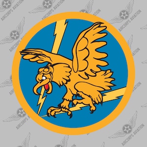 Squadron Sticker - 342nd Fighter Day Group USAF Historic WWII Air Force Military Insignia Emblem Logo Vinyl Window Sticker Decal