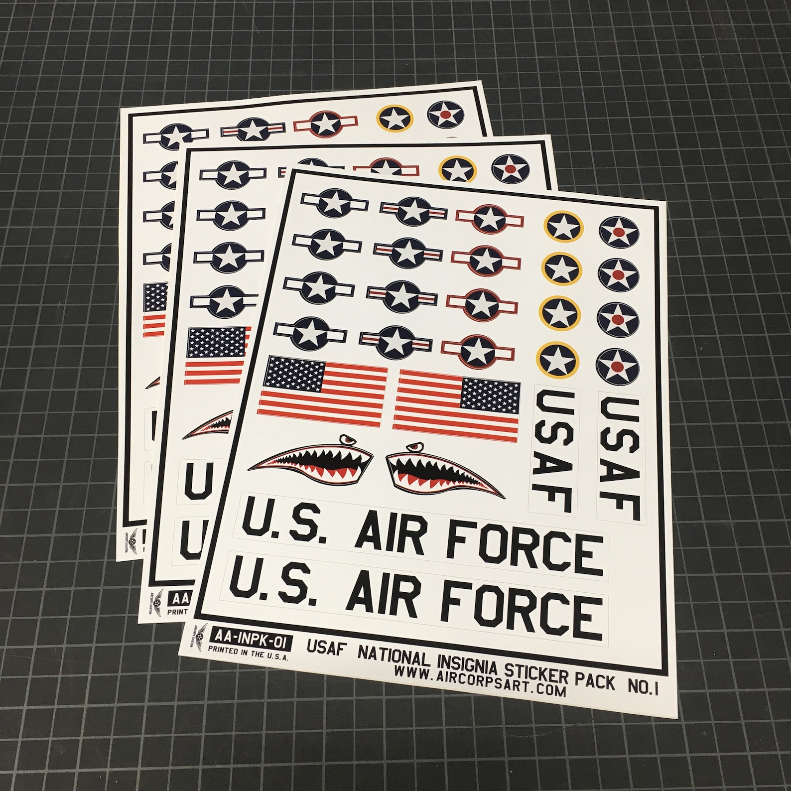 USAF Sticker Pack United States of America Air Force Etsy