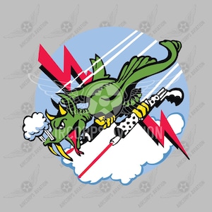 Squadron Sticker - 321st Fighter Interceptor Squadron USAF Historic WWII Air Force Military Insignia Emblem Logo Vinyl Window Sticker Decal