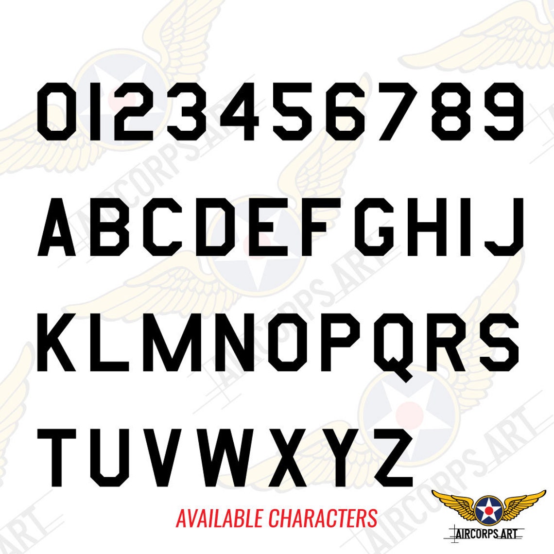 USAF Vinyl Letters Military Grade High Quality Etsy New Zealand