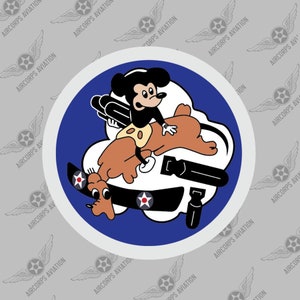 349. Bomber Staffel Aufkleber - USAF Historisches WWII Luftwaffe Militär Insignia Emblem Logo Vinyl Fenster Aufkleber Aufkleber