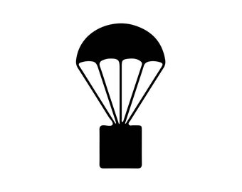 Paradrop Mission Marking - WWII Victory Mission Parachute Decal Sticker Marking