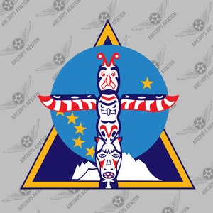 Squadron Sticker - Alaska Air Transport Command USAF Historic WWII Air Force Military Insignia Emblem Logo Vinyl Window Sticker Decal