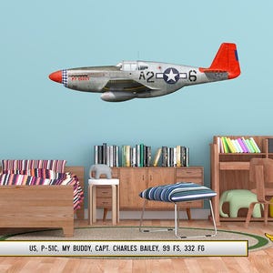 F4U コルセア 飛行機 プロフィール ウォールアート - 海軍 第二次世界