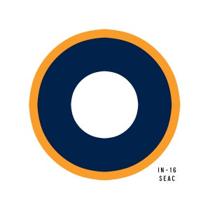 Royal Air Force RAF Insignia | SEAC Roundel | RAF British Air Force Airplane Insignia Warbird Decal or Paint Mask
