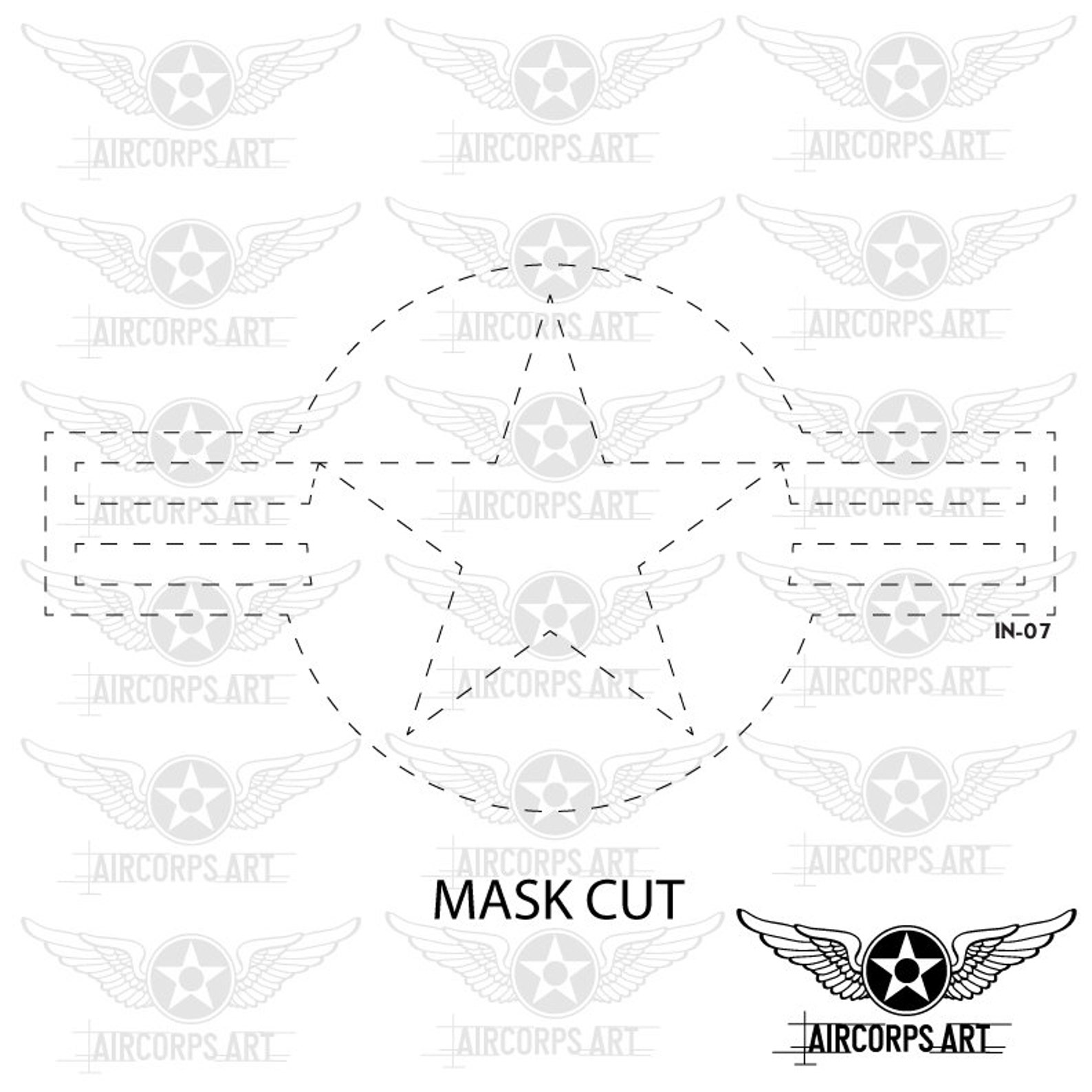 2x USAF Aircraft Air Force Stickers – 6\" Wide Vinyl Military Star Decals 3 thumbnail image