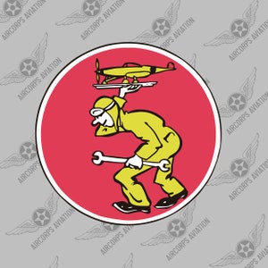 Squadron Sticker - 330th Service Squadron USAF Historic WWII Air Force Military Insignia Emblem Logo Vinyl Window Sticker Decal
