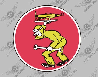 Squadron Sticker - 330th Service Squadron USAF Historic WWII Air Force Military Insignia Emblem Logo Vinyl Window Sticker Decal