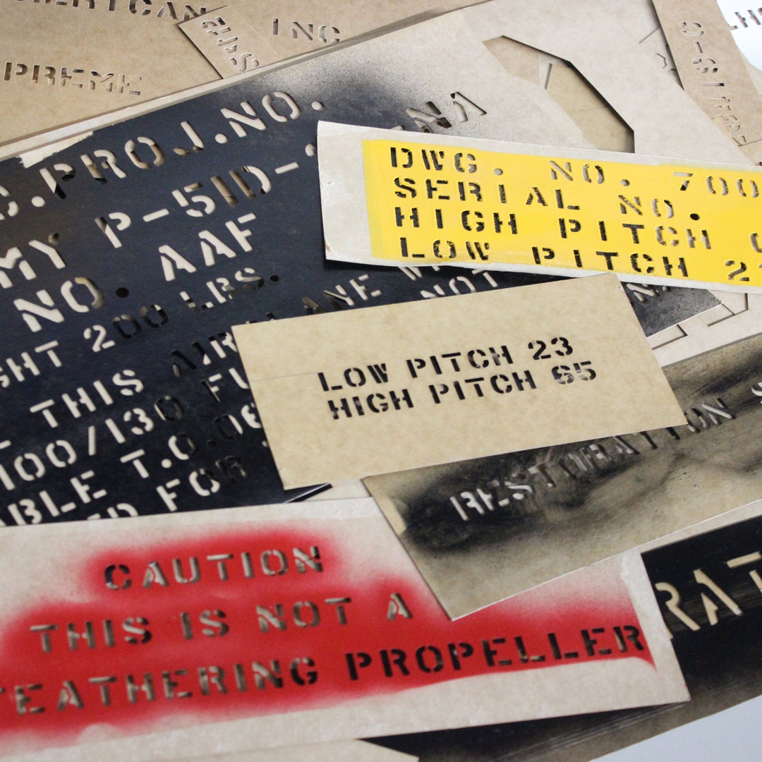 Custom Stencil Military Style Font High Quality Personalized Art US