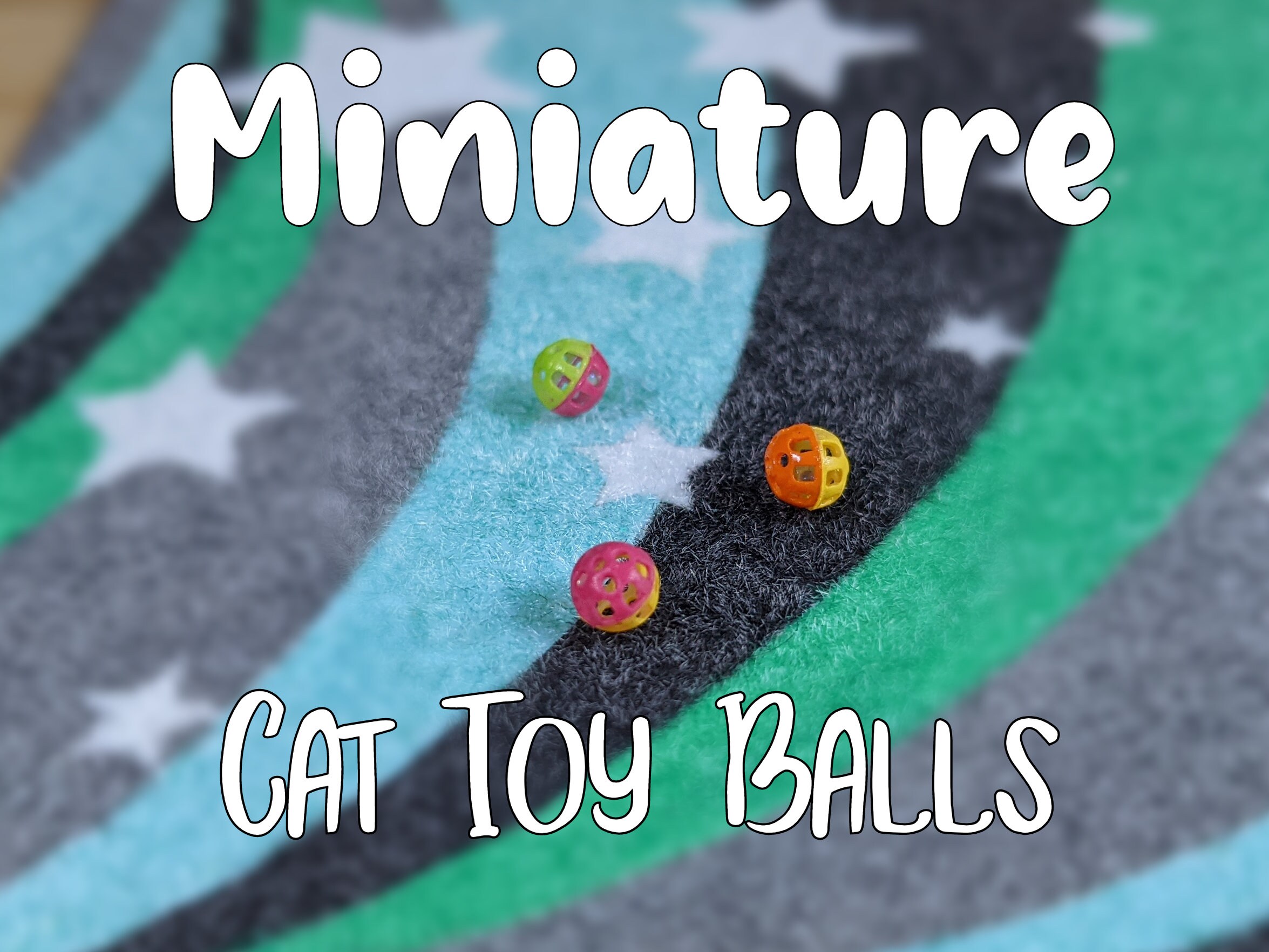 Miniature Cat Toy Balls | Cat Play Accessory for Dollhouse