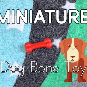 Miniature Bone dog chew toy for Dollhouse | Handmade Pet Accessory