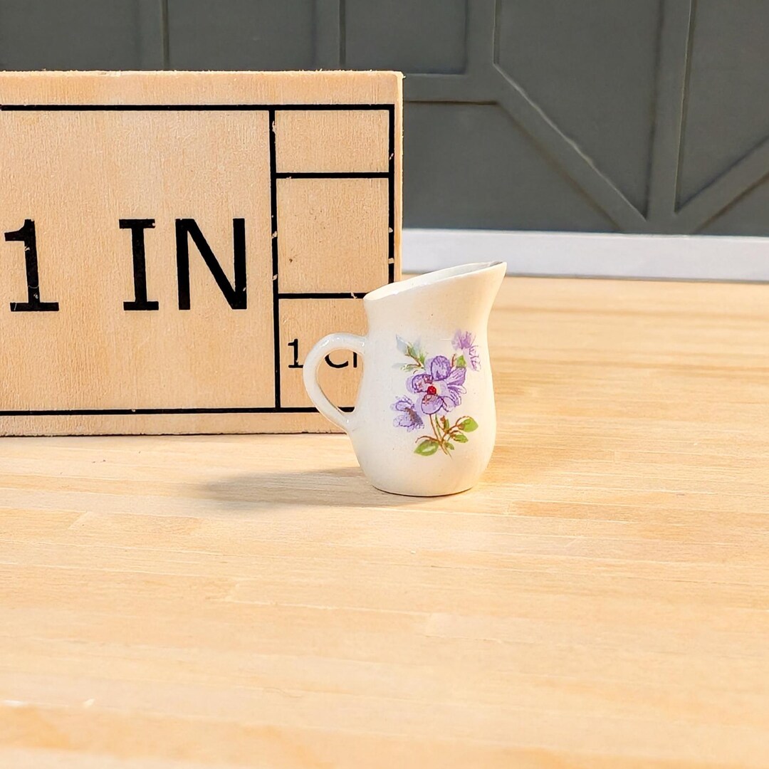 Pattern For Miniature Pitcher Miniature Ceramic Pitcher | Hand-made for 1:12 Dollhouse | One of a ...