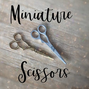Miniature Scissors for Dollhouse | Handmade 1:12 Scale Tool