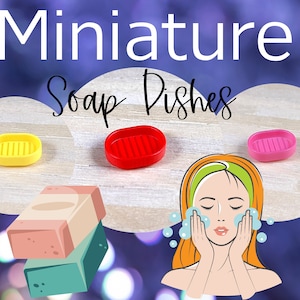Handmade 1:12 Scale Miniature Soap Dish - Dollhouse Bathroom Decor