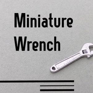Miniature Wrench for Dollhouse | Handmade 1:12 Scale Tool
