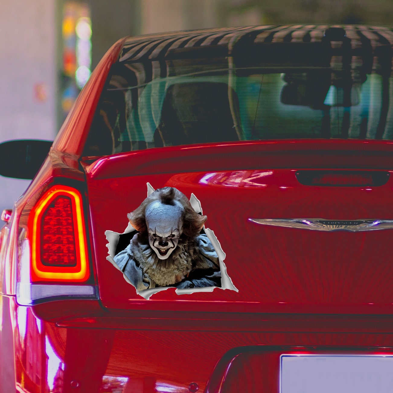 Pennywise Car Decal. Clown It Decal. Car Bumper Sticker. Car Etsy