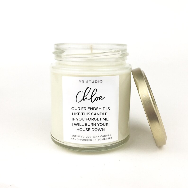 Funny gift for friends My friendship candle personalised Etsy