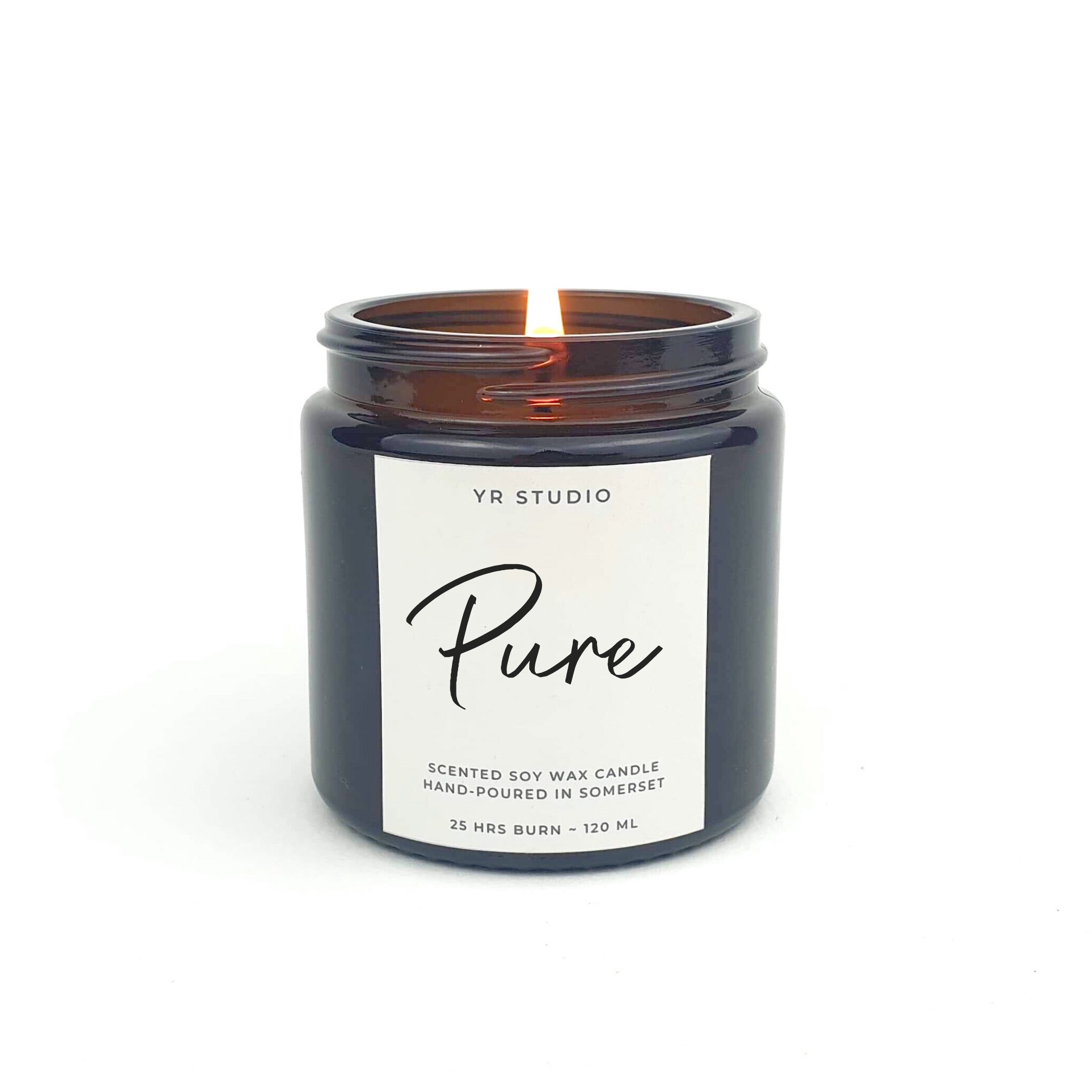 Unscented soy candle in apothecary jar pure natural soy Etsy