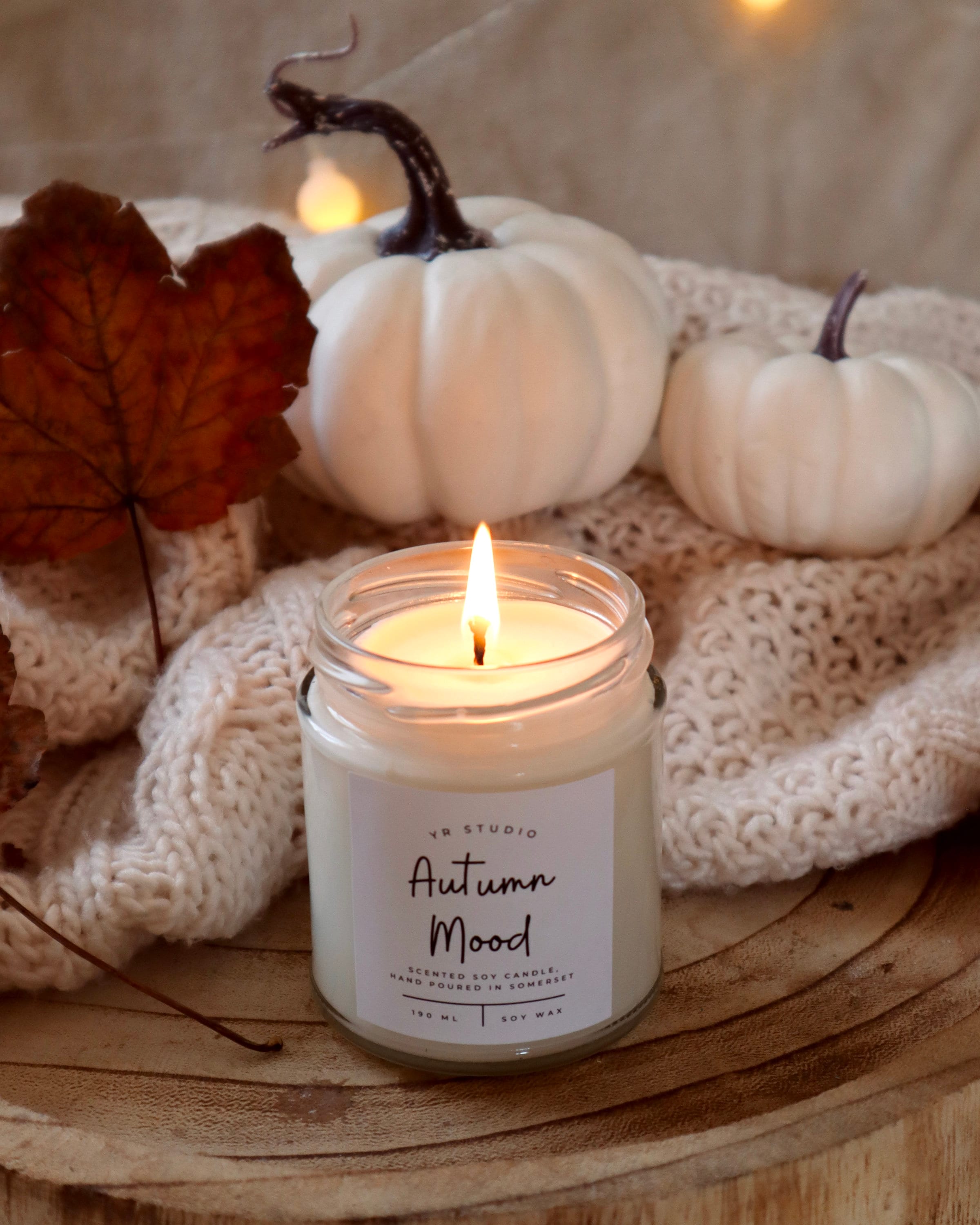 Autumn Mood Candle Cosy Autumn Decor Hello Autumn Gift Etsy UK