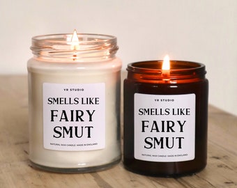 Vela de lector Fairy Smut, libro de fantasía, fandom, literario, regalos de vela para lectores, vela para amantes de los libros, booktok picante, booktube