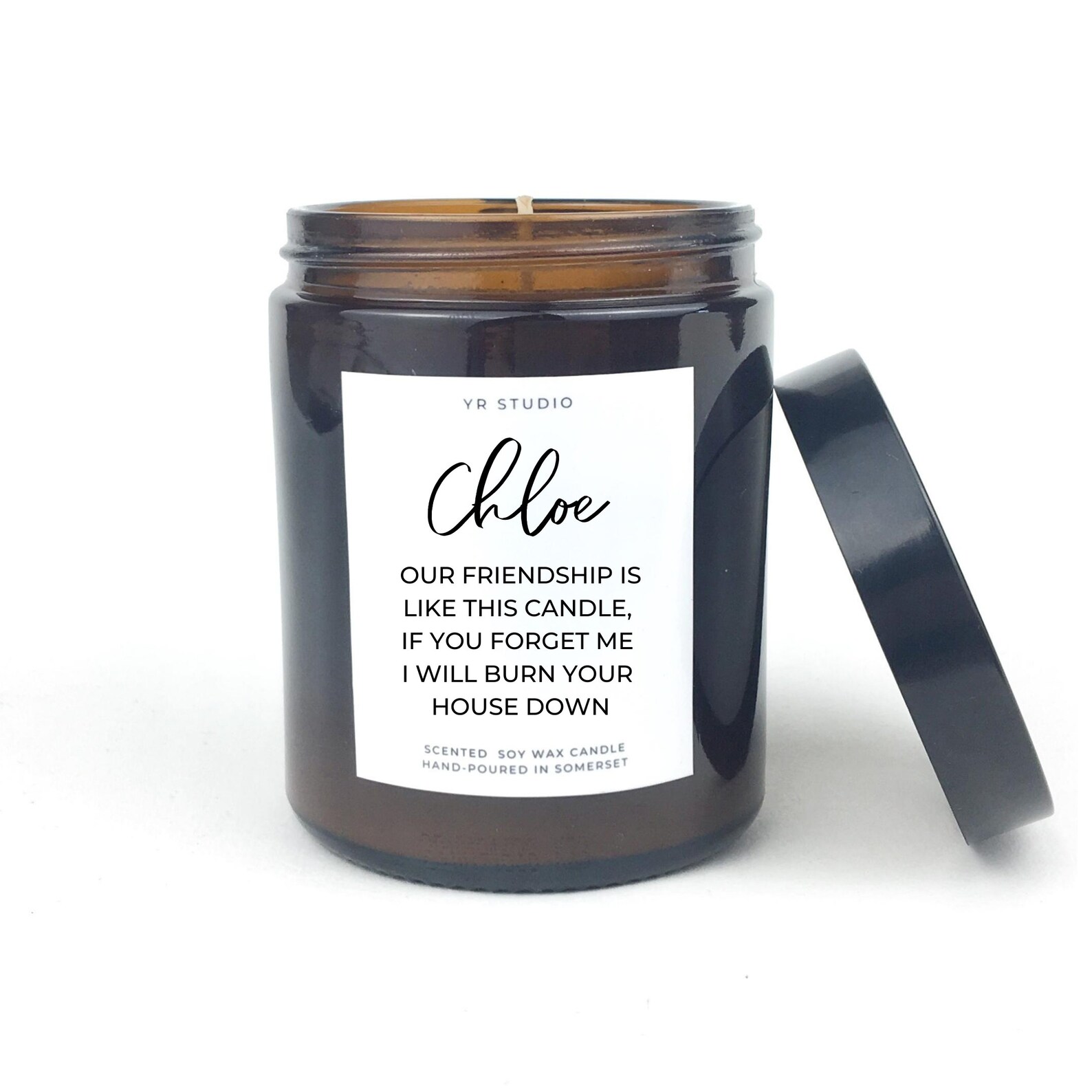 Funny gift for friends My friendship candle personalised Etsy