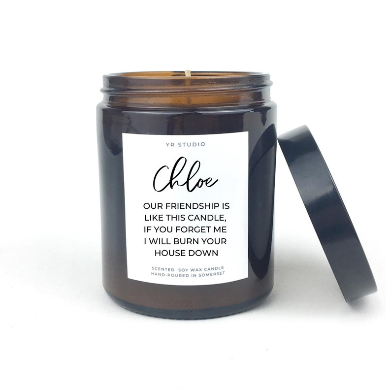 Funny gift for friends My friendship candle personalised Etsy