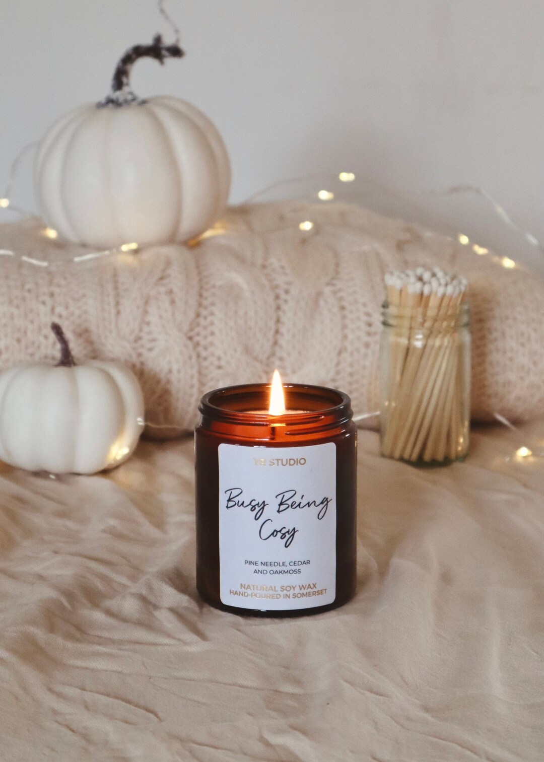 Cosy Autumn & Christmas Candle UK, Fall, Halloween Decor, Cosy, Hygge