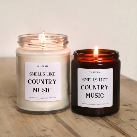 Country Music gift candle, Smells like Country Music gift for country lover, Country Girl, Cowboy, Cowgirl, Country Lover Natural Wax Candle