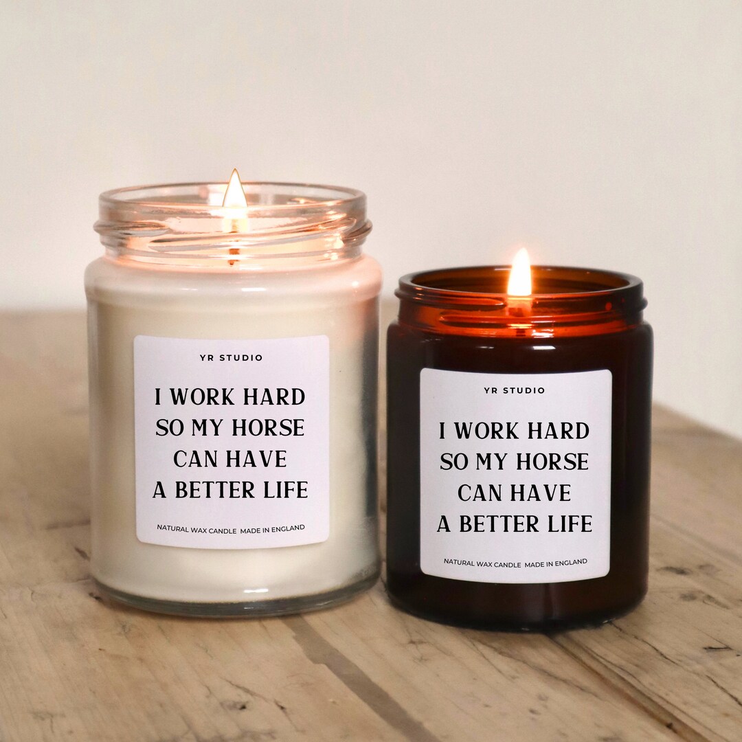 Horse Gift Candle for Women or Men, Equestrian Gifts for Horse Lovers ...
