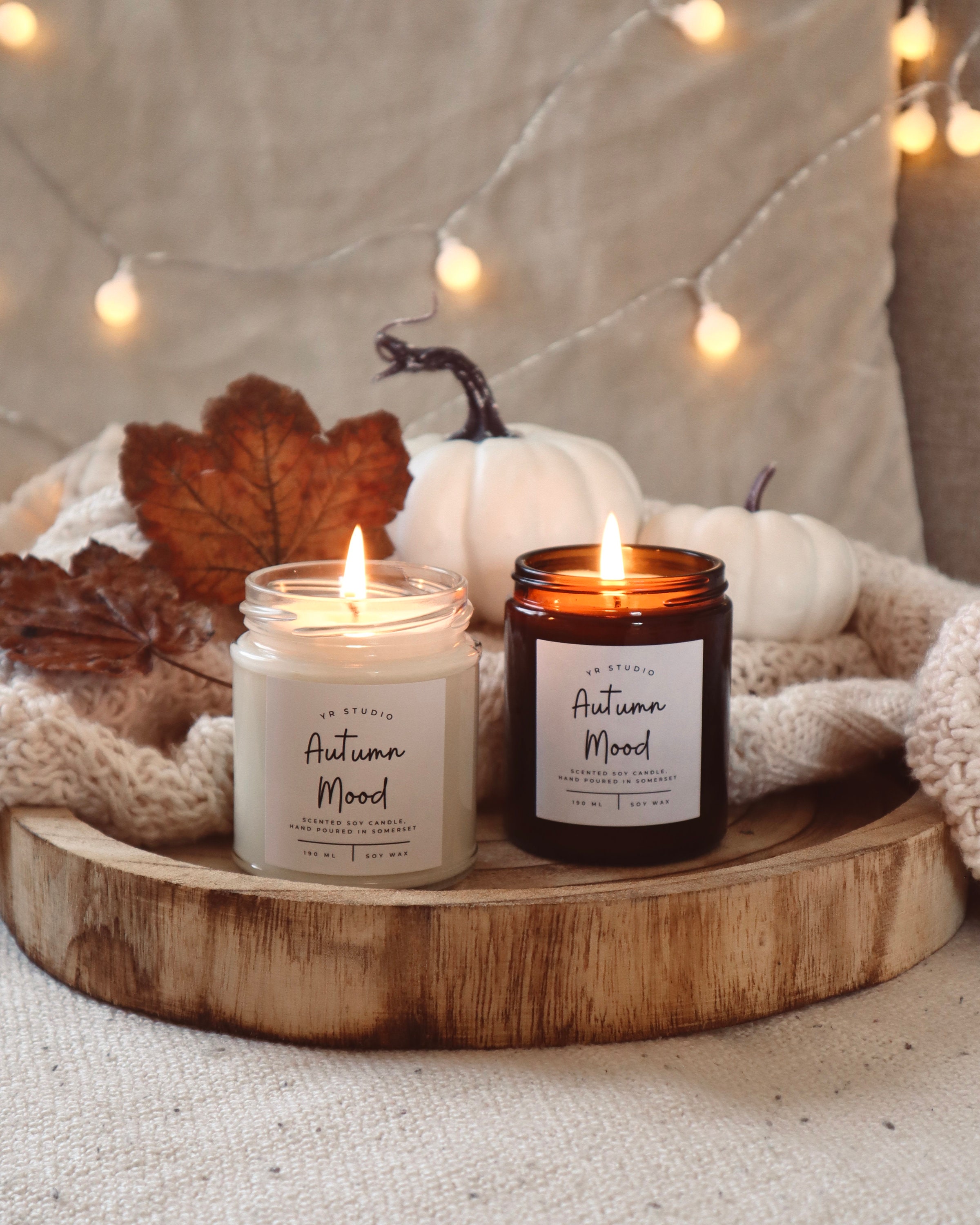 Autumn Mood Candle Cosy Autumn Decor Hello Autumn Gift Etsy UK