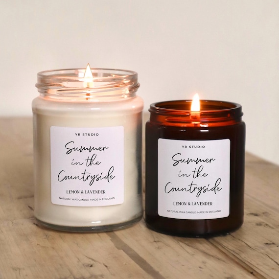 Summer in the Countryside Candle, Lemon Lavender candle, Cosy Cottage & English Country Living Scent, Slow Living Candles made in England