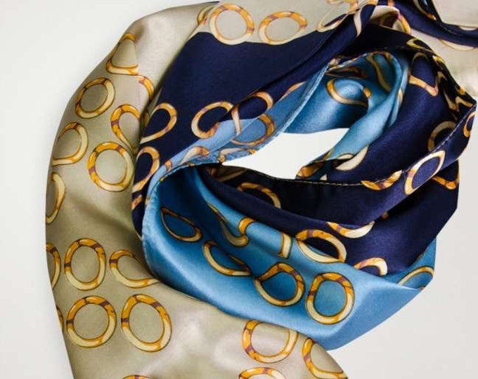 Vintage Silk Scarf Gucci Silk Scarf Silk Head Scarf Silk Etsy