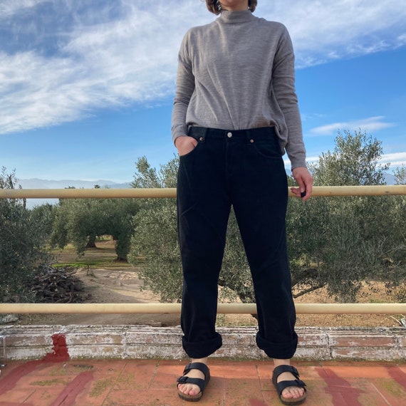 Vintage Levis 501, Levis 501, Button fly black Lev