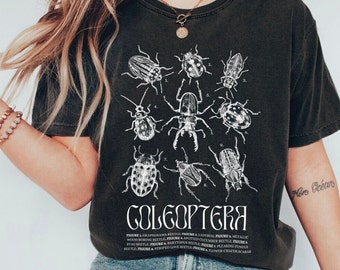 Unisex Beetle Coleoptera Tshirt, Bug Collectors Tshirt, Beetle display tshirt, Scientific Display T-shirt, Beetle gift