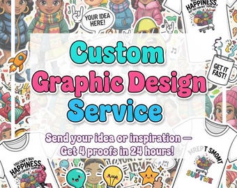Benutzerdefiniertes Grafikdesign-Service | T-Shirt, Logo, Visitenkarte, T-Shirt, Flyer, Einladung, Social Media Motive| 24-Stunden-Proofs