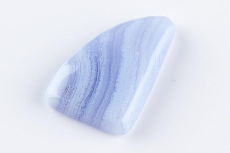 Natural Blue Lace Agate Pendant Cabochon Supplies Wholesale Unique Cabochon Crystal Loose Gemstone Cabochon Pendant for Jewelry Making